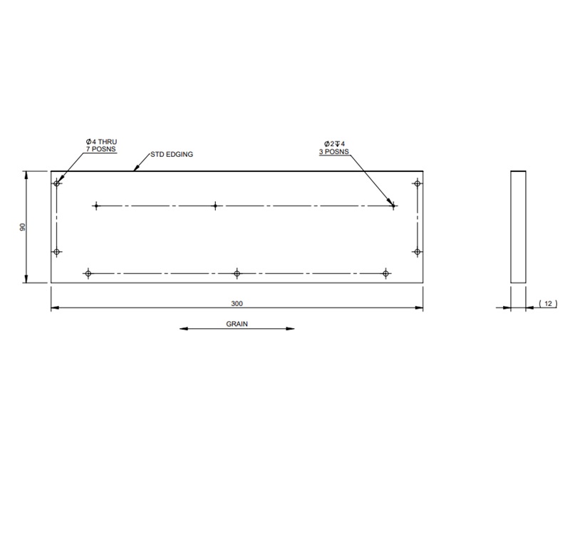 PXR STD Kitchen Drawer R/H Side