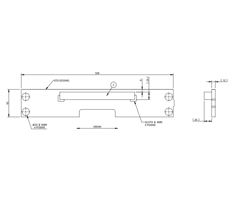 PXR Kitchen Oven Upright Footer