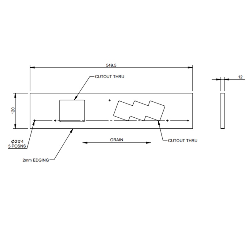 PXR STD Kitchen Elec. Box Front