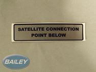 Satellite Connection Sticker (Silver).