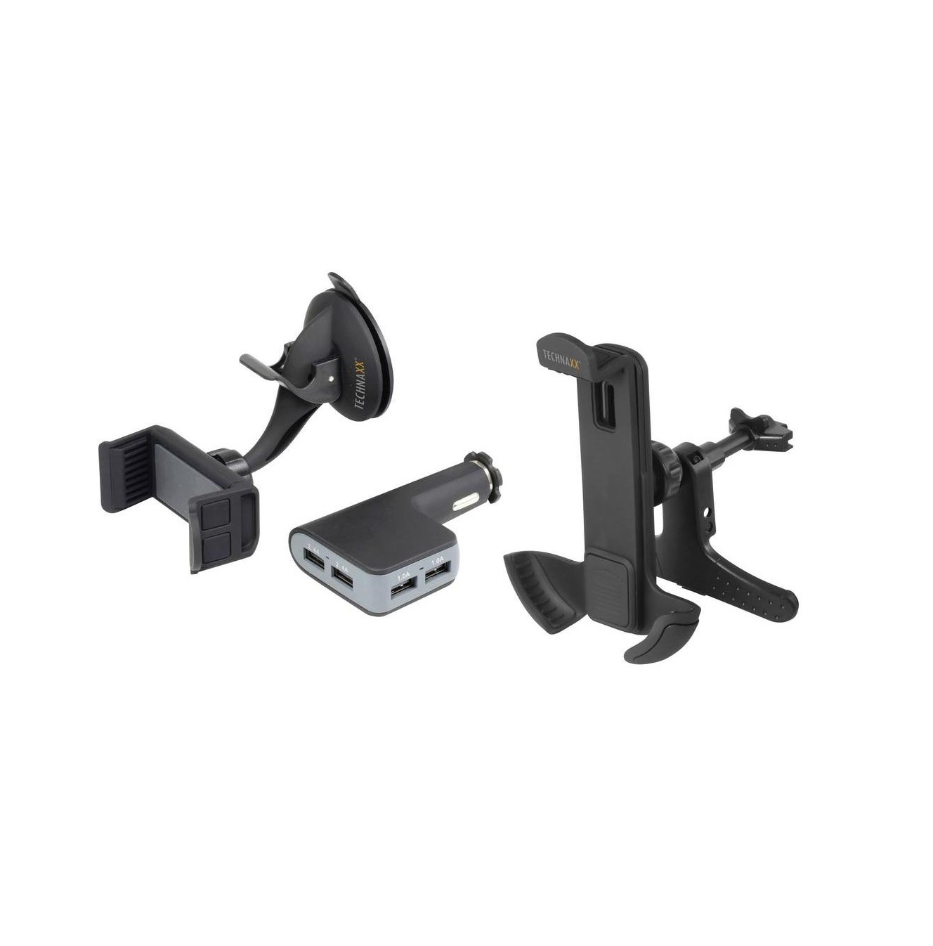 Read more about Technaxx TE08 Smartphone Multi Car Charger Kit product image