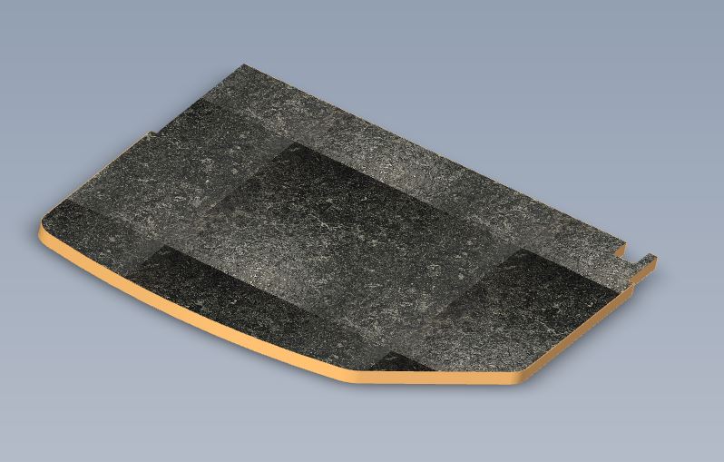 PS6 Rimini Fridge & Sideboard Unit Worktop (A02)