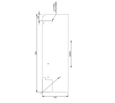 AG1 Sintra Fridge Unit L/H Full Height Cheek
