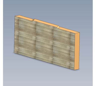 PSR RIMINI - FRIDGE SIDEBOARD ANGLED FOOTER