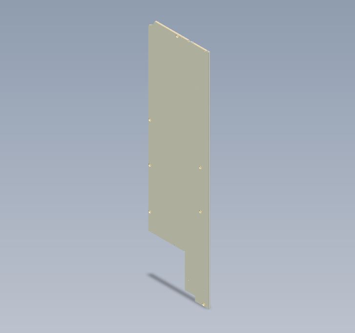 EV1 69-4 FRIDGE L/H CHEEK LANA GREY