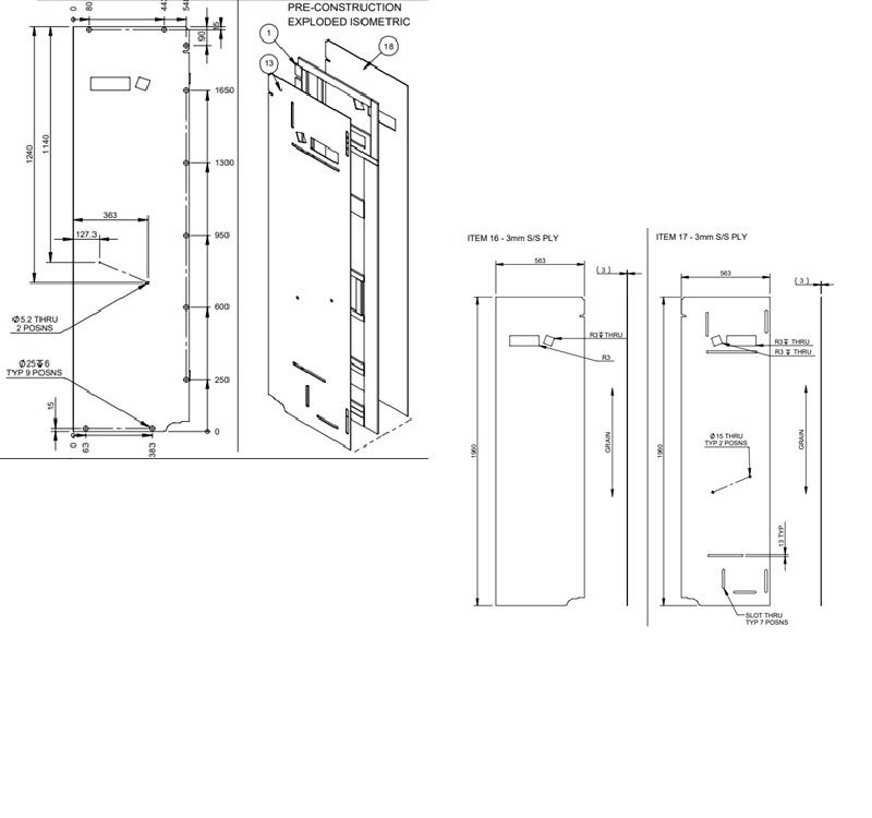 AG1 Fridge Unit R/H End