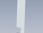 UN5 STD KITCHEN SLIMLINE FRIDGE L/H CHEEK