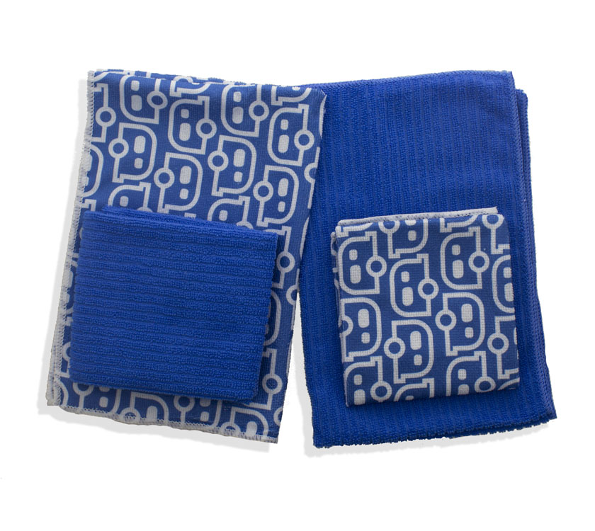 PRIMA Caravan Pattern Microfibre Cloth Set of 4