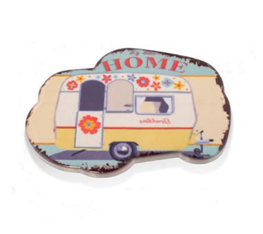 PRIMA Retro Caravan 'Home' Fridge Magnet