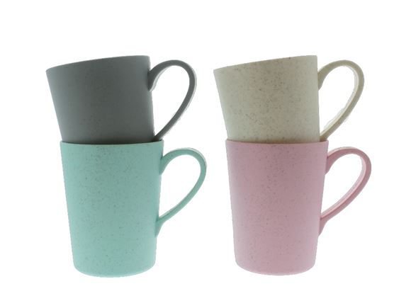 Read more about Eco-friendly camping mugs 230ml - set of 4 product image