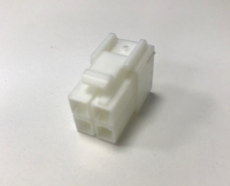 White 4 Way Harness Connector Male (Square)