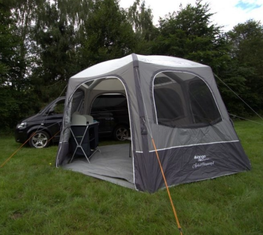 Vango Airhub Hexaway II Driveaway Campervan Awning Low Cloud Grey