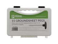PRIMA 15 Metal Groundsheet Pegs