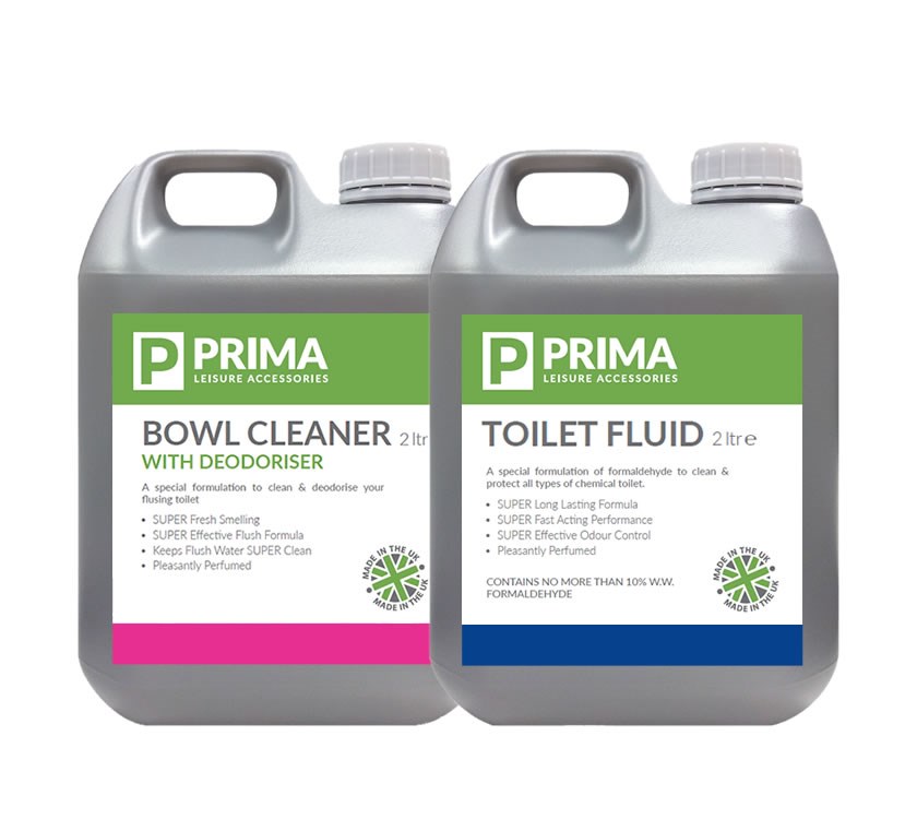 PRIMA Toilet Chemical Fluid - 2L Twin Pack