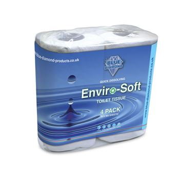 Enviro-Soft Caravan Toilet Tissue Rolls - 4 Pack