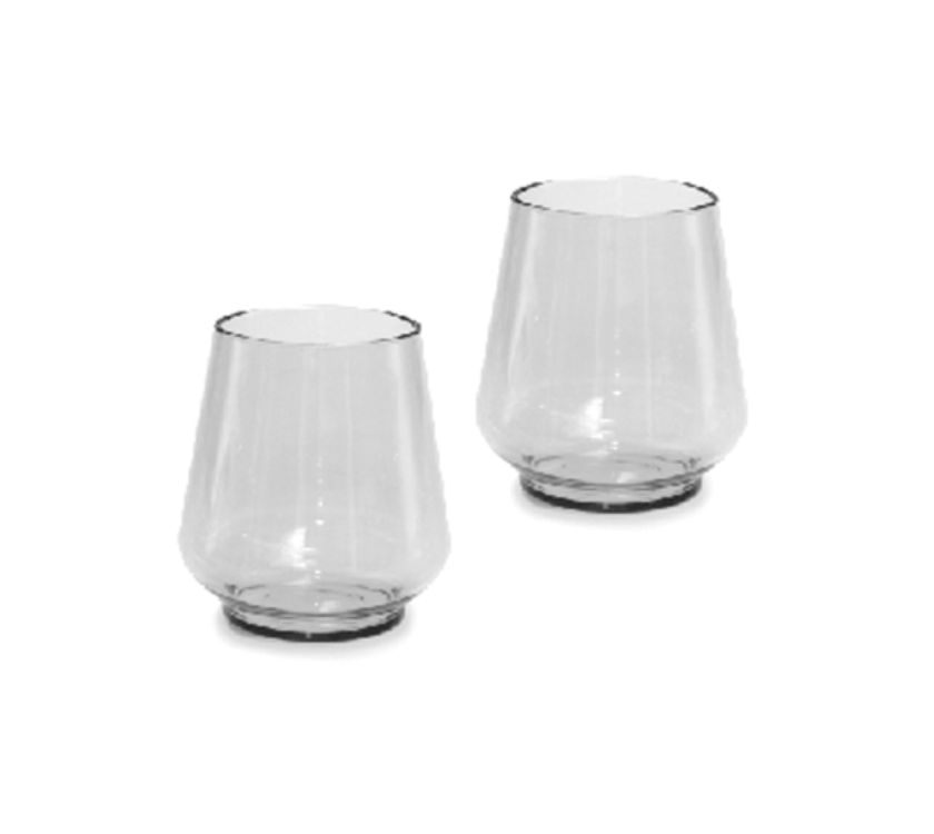 Omada Tritan Clear Water Glasses Set of 2