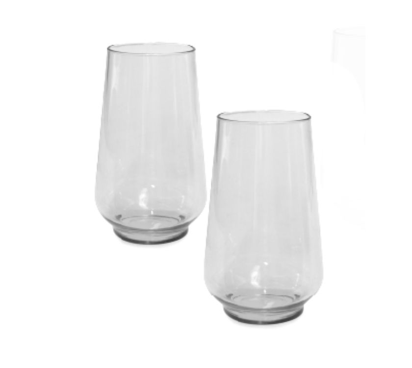 Omada Tritan Clear Tall Glasses Set of 2