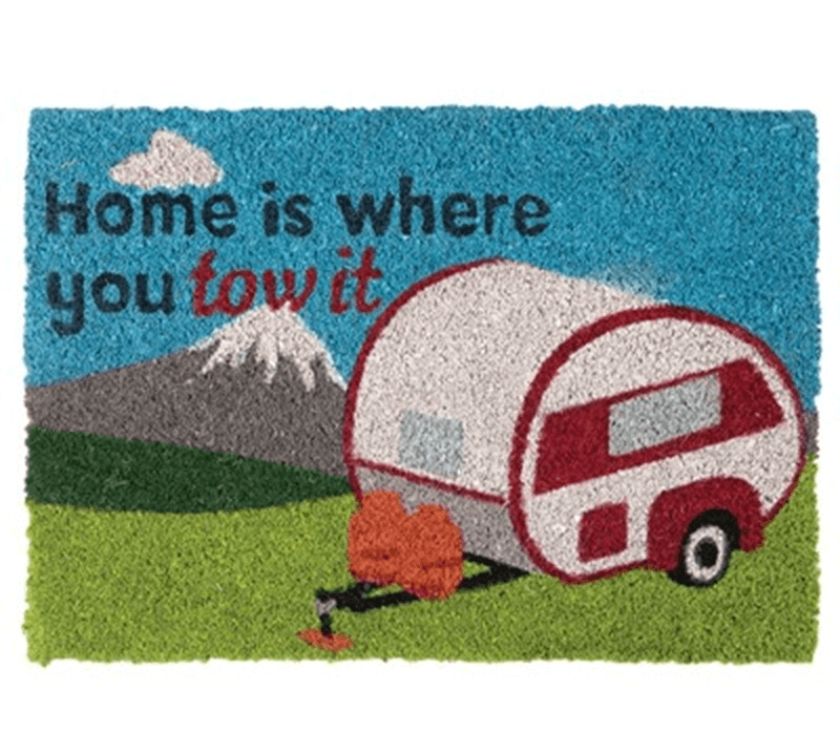 Read more about Coir Door Mat - Home is Where You Tow It - Caravan product image