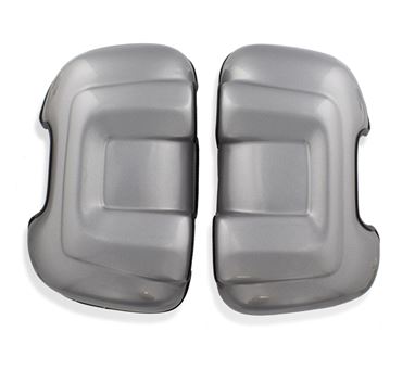 Motorhome Long Arm Mirror Protectors Silver (Pair)