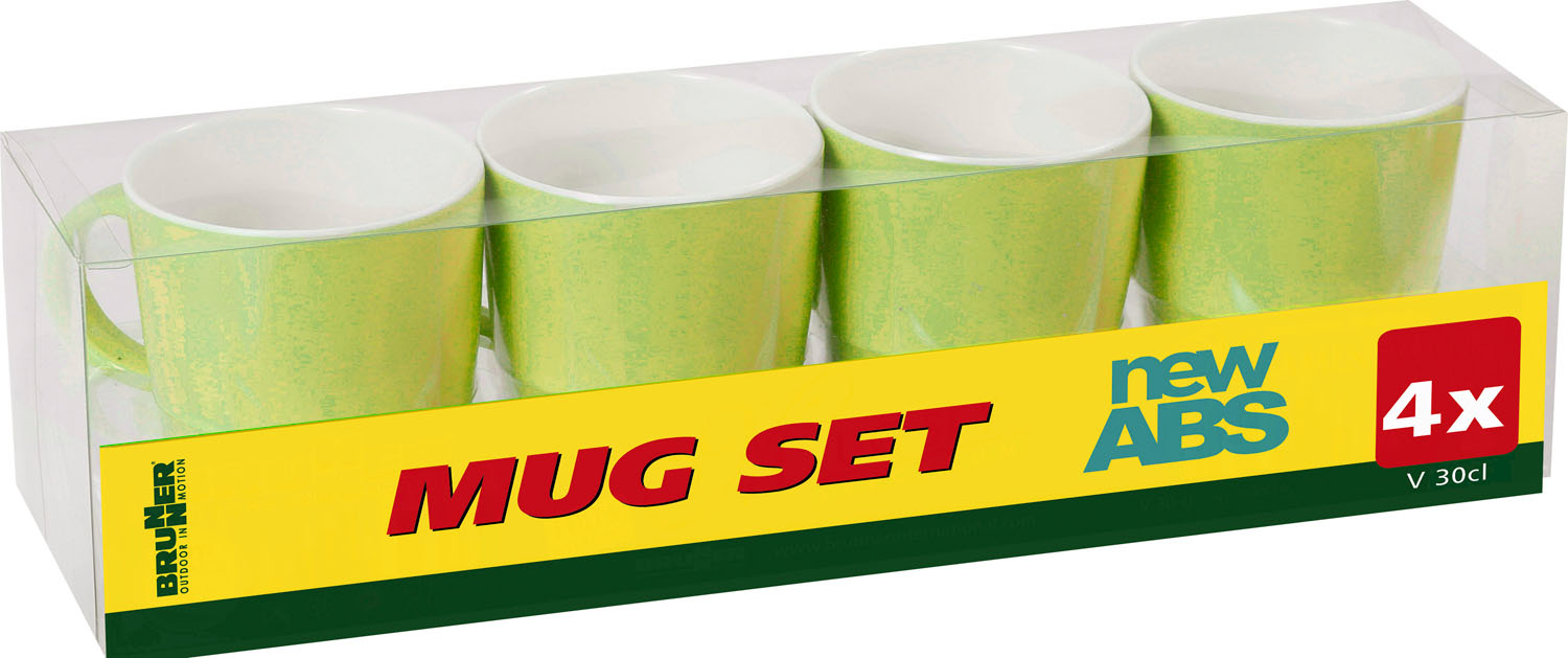 Brunner Space Lime Green ABS Mug Set