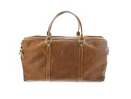 Bailey Monogrammed Leather Holdall Weekend Bag