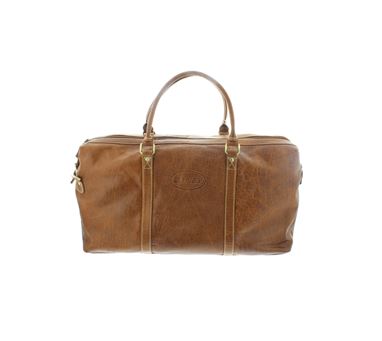 Bailey Monogrammed Leather Holdall