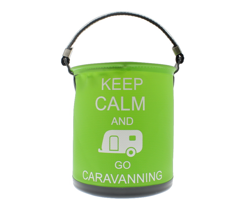 Colapz Bucket - Keep Calm & Go Caravanning - Green