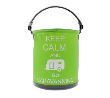 Colapz GREEN Bucket - KEEP CALM & GO CARAVANNING 