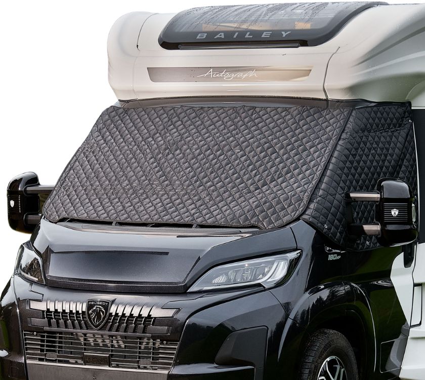 Premium Insulated Thermal Windscreen Cover - Peugeot - Black