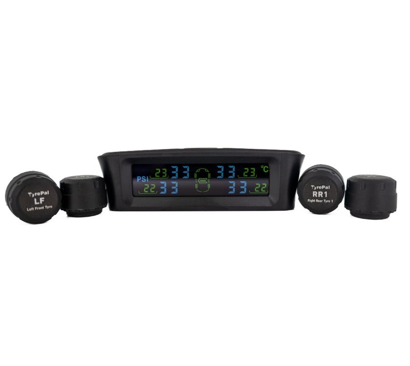 TyrePal TPMS Solar Colour Pro + 4 TCSO Sensors | Tyre Pressure Monitor