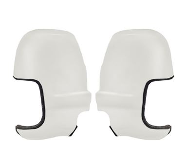 Ford Short Arm Mirror Protectors - White