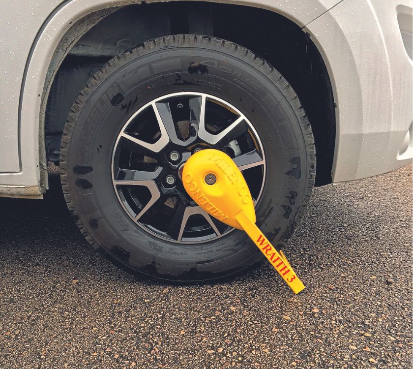 Milenco Wraith 3 - Motorhome Wheel Lock for Ford Transit