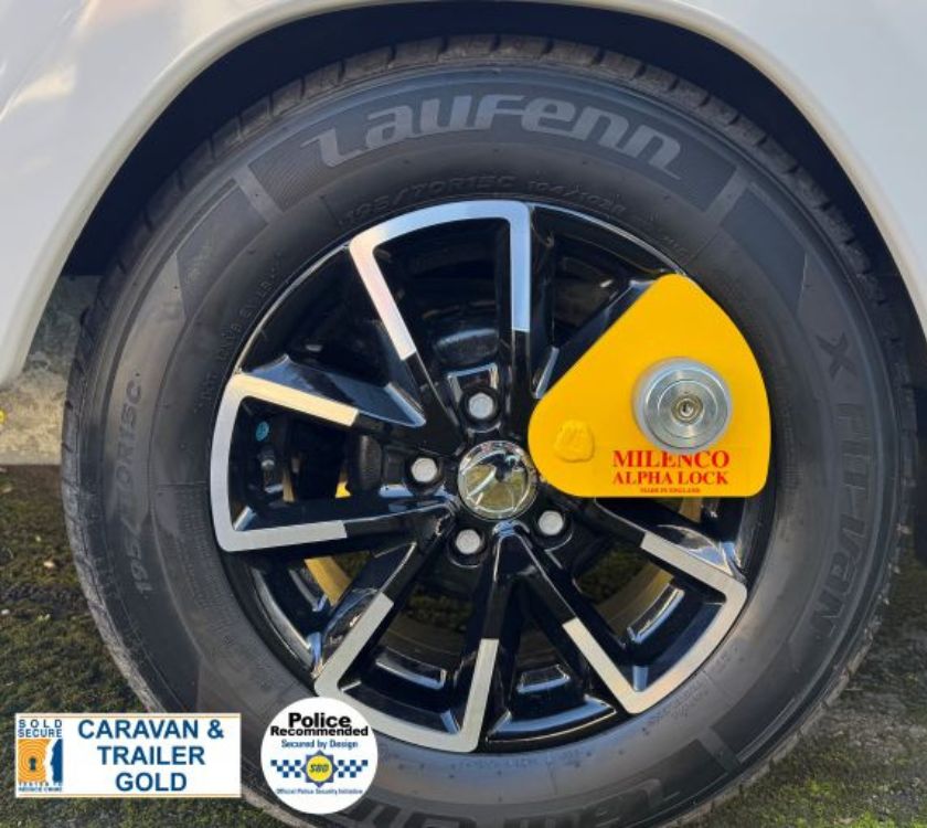 Read more about Milenco Alpha Gold - Caravan Wheel Lock product image