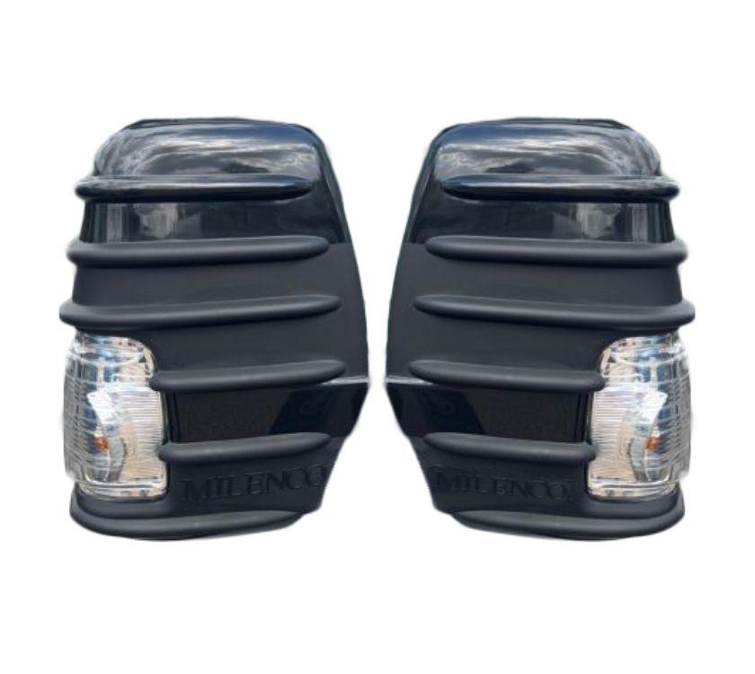 Milenco Ford Transit Short Mirror Protector Black