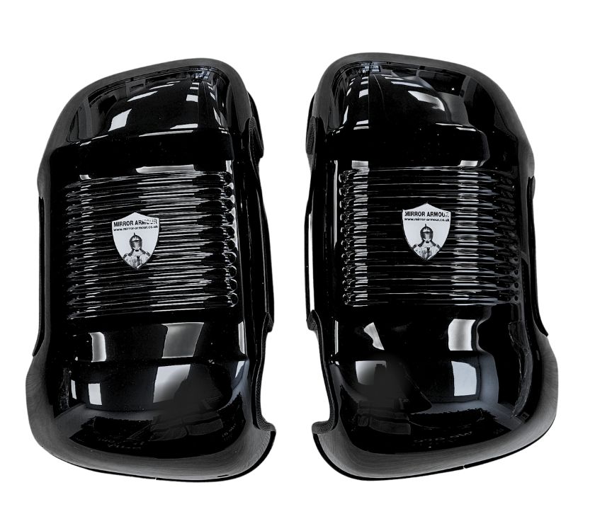 Premium Short Arm Motorhome Mirror Protectors - Fiat/Peugeot/Citroen - Black 2025+