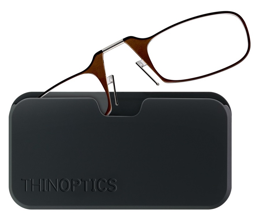 ThinOPTICS Reading Glasses Espresso Brown +1.0