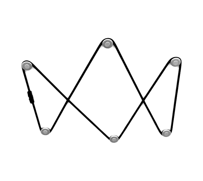 Magazine Net Kit (6 buttons & 2m cord)