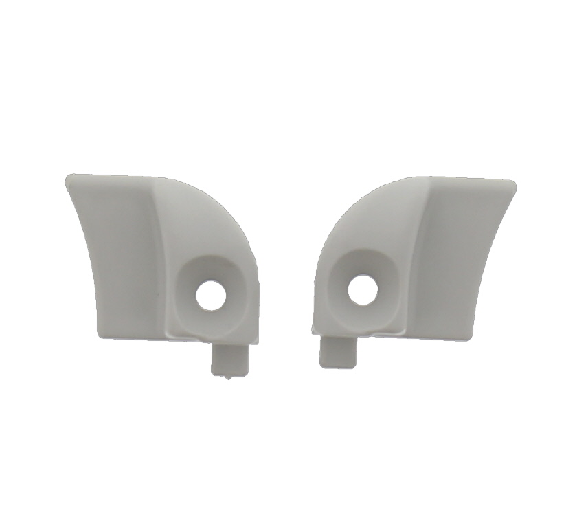 Seitz Grey Window Hinge Rail End Caps ( Pair )