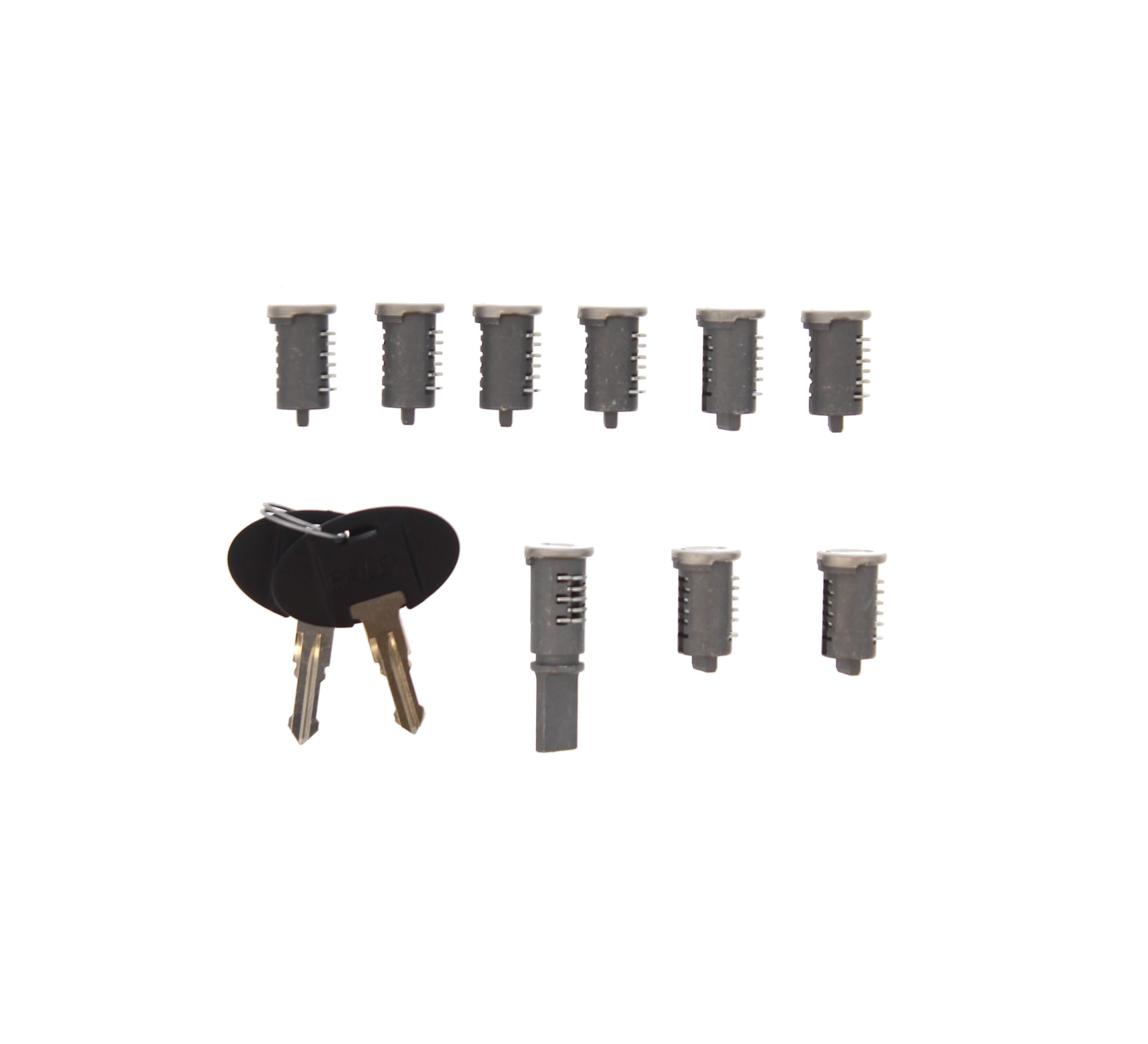 WD 9 Lock Set (1 Long Tail & 8 Short Tail & Pair of Keys)