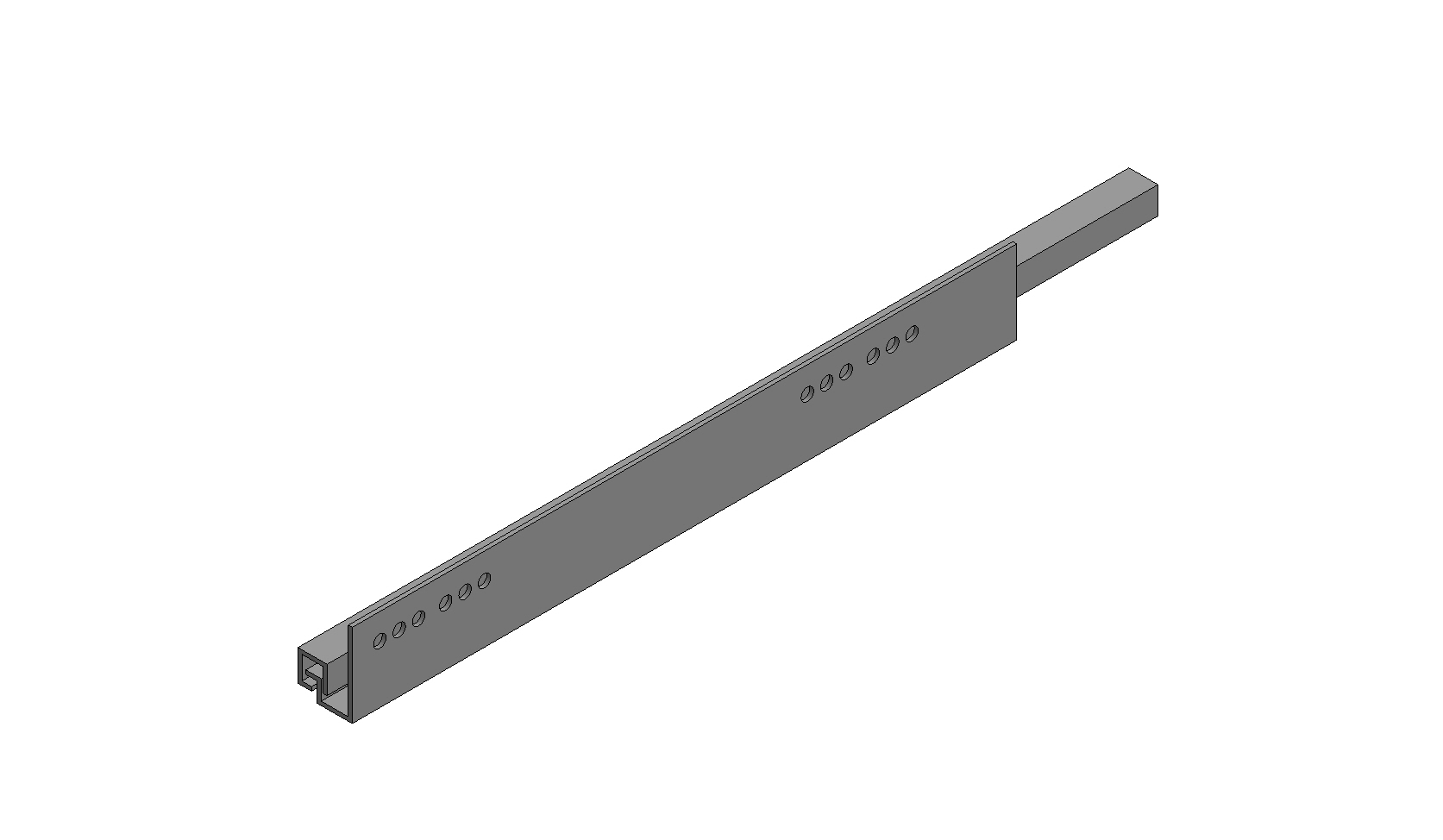 R/H Drawer Runners Depth 430 mm