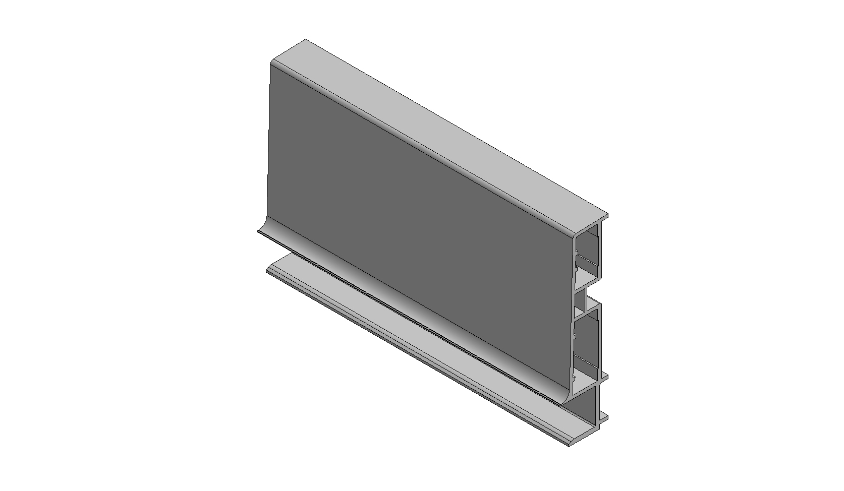 UN4 Plastic Drawer Rear 142 mm White