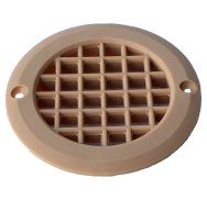 75mm Round Short Tail Vent - Mid Brown