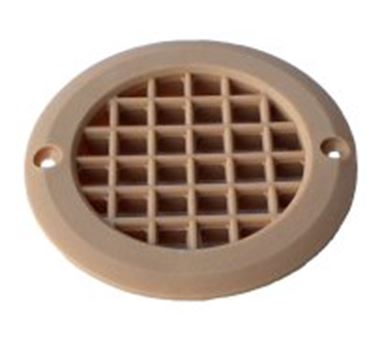 75mm Round Short Tail Vent - Mid Brown