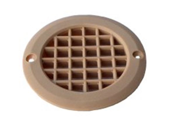 75mm Round Short Tail Vent - Mid Brown product image
