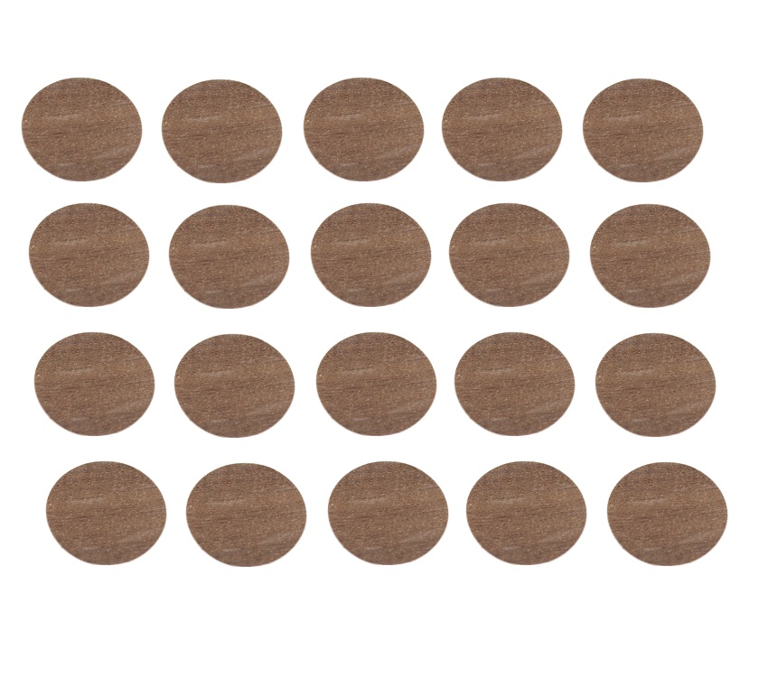 20x Eucalyptus Self Adhesive Screw Cover 19mm 