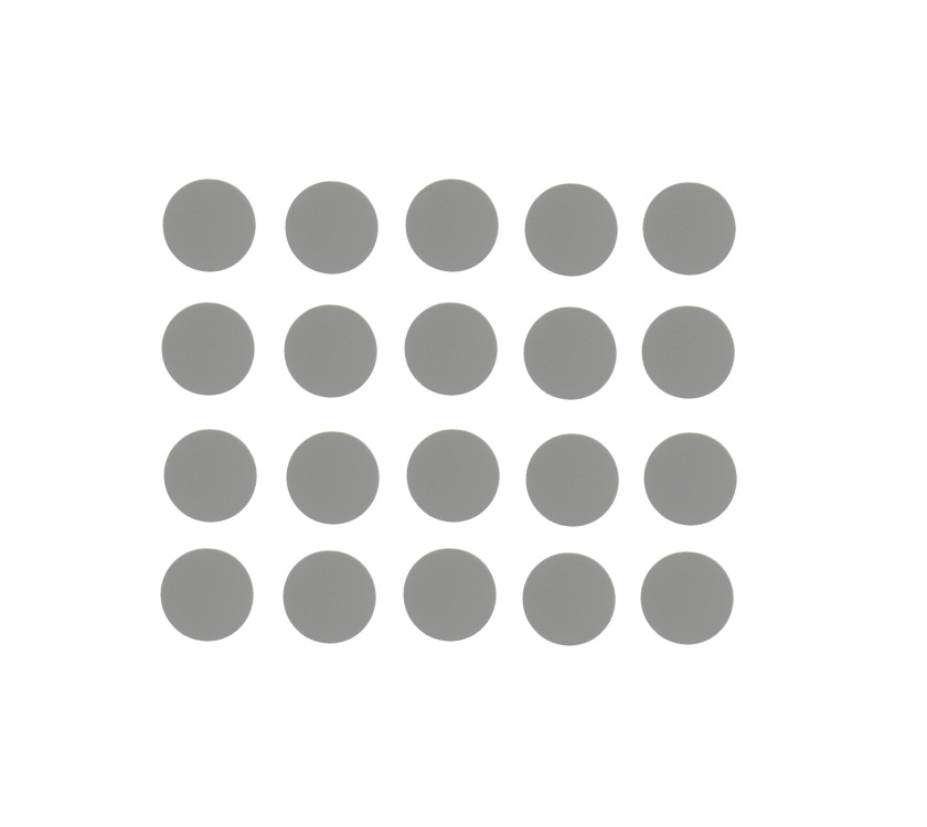 Read more about 20x Screw Cap Cover Stone Grey Suedette 19mm  product image