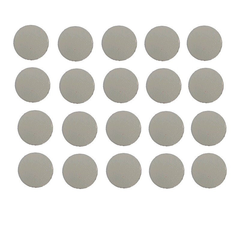 20x Lana Grey Self Adhesive Screw Cover 19mm 