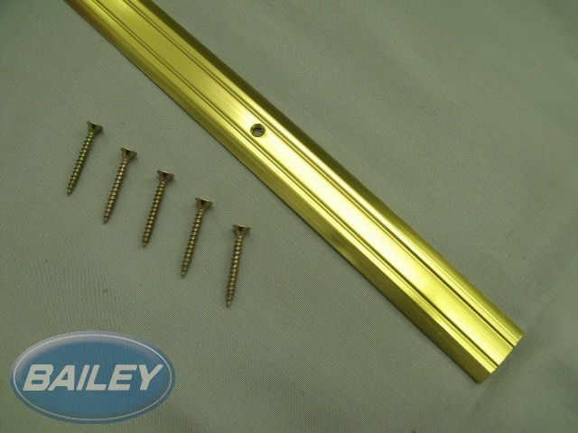 Brass 900mm Lino Joining Strip & 5 Screws