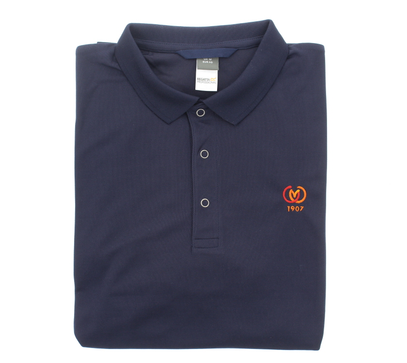 CaMC Regatta Stud Coolweave Polo Shirt Navy L