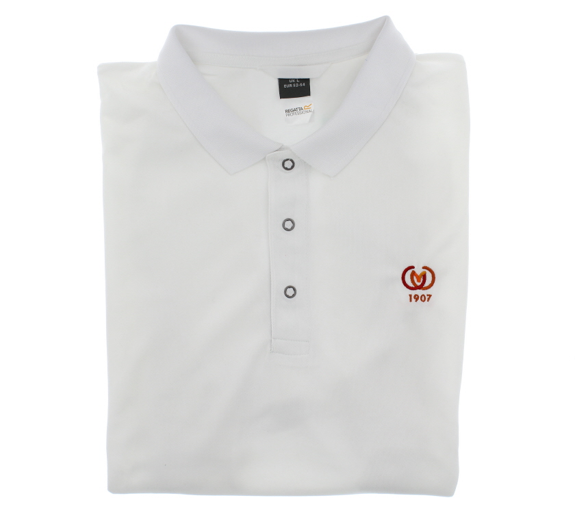 CaMC Regatta Stud Coolweave Polo Shirt White XL